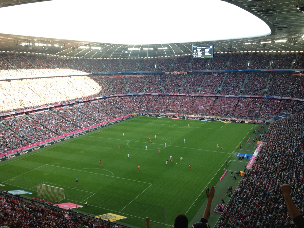 Fahrt ins Fußballstadion